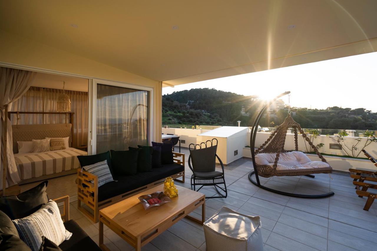 Helen Luxury Holiday House With Sea View Rethymno Exterior foto