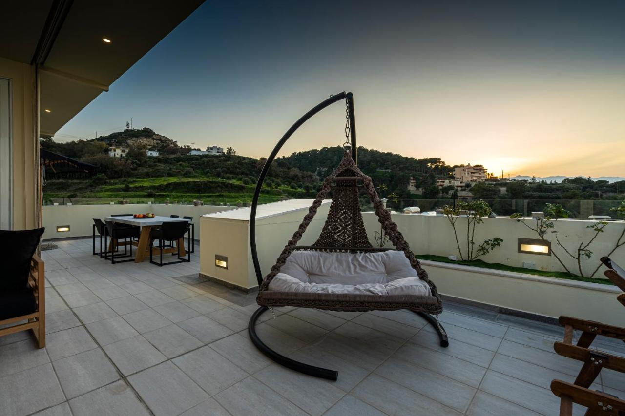 Helen Luxury Holiday House With Sea View Rethymno Exterior foto